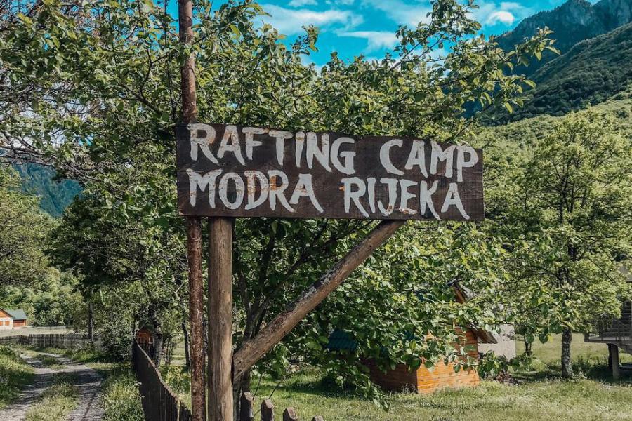 Rafting kamp Modra Rijeka